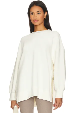 Varley Sudadera mae en color ivory talla L en - Ivory. Talla L (también en S, XL, XS).