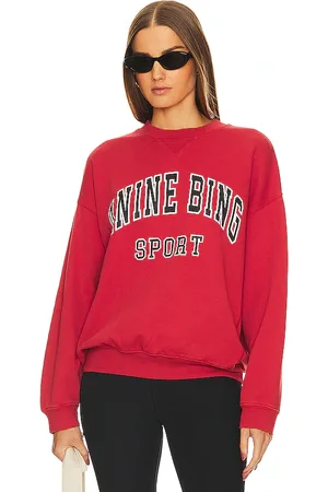 ANINE BING Sudadera jaci en color talla L en - Red. Talla L (también en M, S, XS).