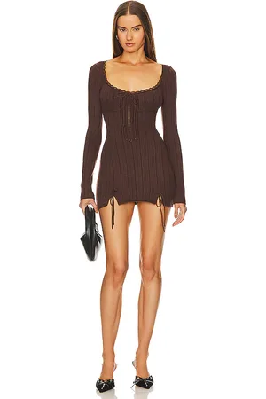 DANIELLE GUIZIO Minivestido dainty en color talla L en - . Talla L (también en M, S, XL, XS).