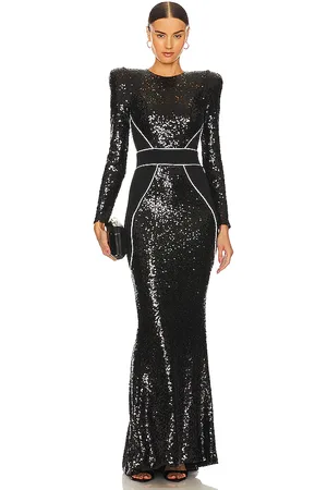 Zhivago Vestido largo super rad en color negro talla 0 en Black/white - Black. Talla 0 (también en 12, 2, 4, 6).