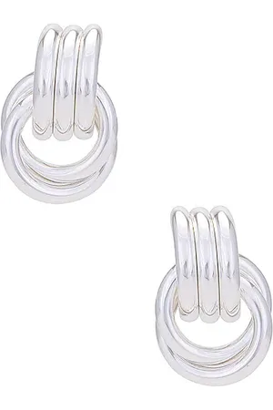 Heaven Mayhem Pendientes mini knot en color metálico talla all en - Metallic Silver. Talla all.