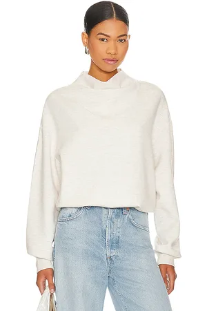 Varley Sudadera betsy en color ivory talla L en - Ivory. Talla L (también en M, S, XS).