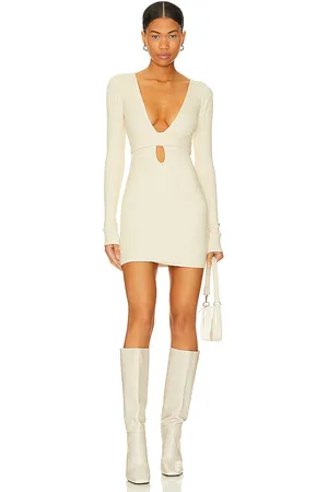 Lovers And Friends Vestido calliope en color crema talla M en - Cream. Talla M (también en S, XL).