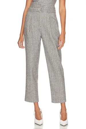 LINE & DOT Pantalones sastre paola en color gris talla M en - Grey. Talla M (también en S).