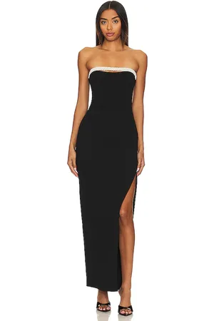 Nookie Vestido largo nouveau en color talla L en - Black. Talla L (también en M, S, XS).