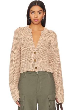 Free People Cárdigan sweet nothing en color bronce talla L en - Tan. Talla L (también en XL).