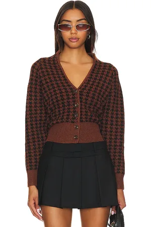 ASTR Cárdigan ruby en color cognac talla L en - Cognac. Talla L (también en M, S).