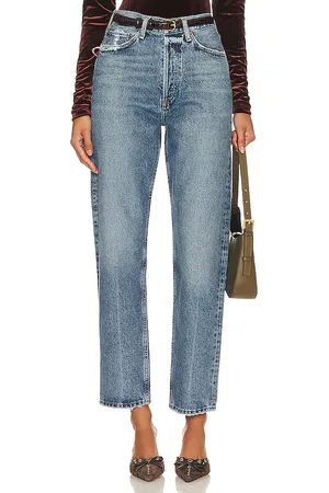 AGOLDE Pantalones anchos de tiro medio 90s en color denim claro talla 23 en - Denim-Light. Talla 23 (también en 24, 32, 33).
