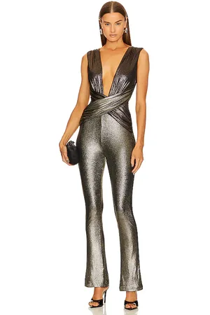 Michael Costello X revolve aiden jumpsuit en color gris talla M en - Grey. Talla M (también en S, XL, XS).