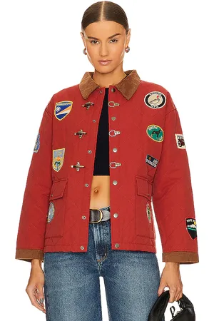 Found Chaqueta con parche acolchado en color talla S en - Red. Talla S (también en XS).