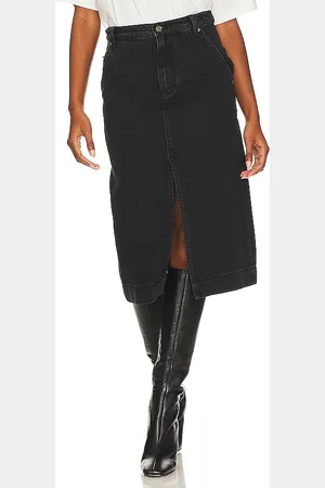 Free People Falda wild roses en color talla 30 en - Black. Talla 30 (también en 32).