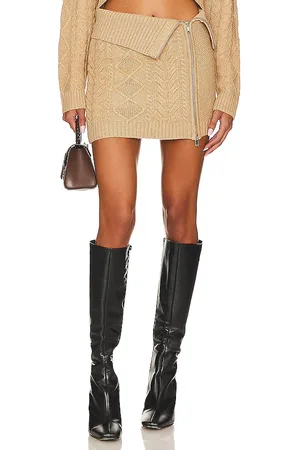 Camila Coelho Falda carmen en color bronce talla S en - Tan. Talla S (también en XL, XS).