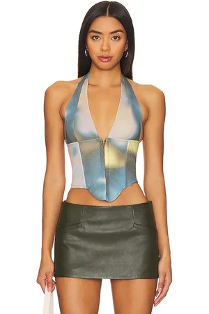 Miaou Mara corset en color verde talla S en - Green. Talla S (también en XS, XXS).