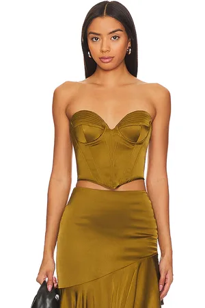 NBD Amrita corset top en color talla M en - Olive. Talla M (también en S, XL).