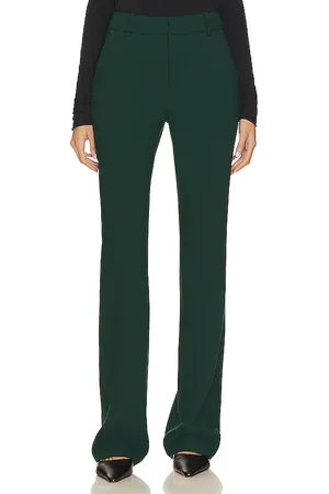GRLFRND Pantalón con trabillas suit en color verde talla L en - Green. Talla L (también en M, XS).