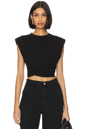 Simkhai Estelle top en color talla L en - Black. Talla L (también en M, S, XS).