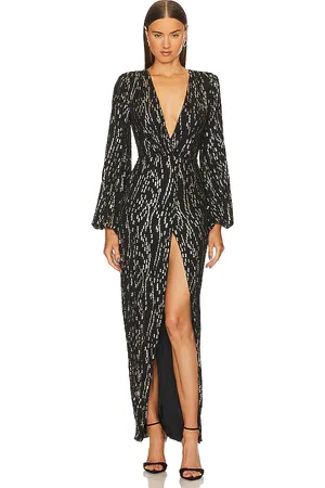 Michael Costello Vestido largo oberon en color negro talla S en - Black. Talla S (también en XS).