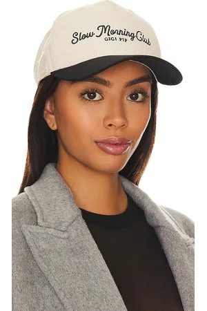 GIGI PIP Gorra de camionero slow morning club en color black,cream talla all en - Black,Cream. Talla all.