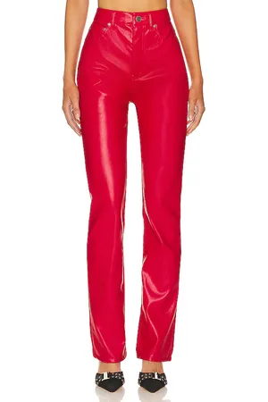 AFRM Pantalón pierna recta heston en color rojo talla 24 en - Red. Talla 24 (también en 25, 26, 27, 28, 29, 30).