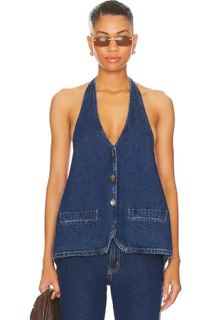 Lioness Top halter hills en color denim-dark talla L en - Denim-Dark. Talla L (también en M, XL).
