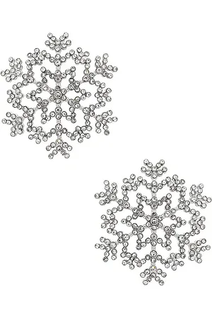 Baublebar Pendientes vistosos snowflake en color metálico talla all en - Metallic Silver. Talla all.