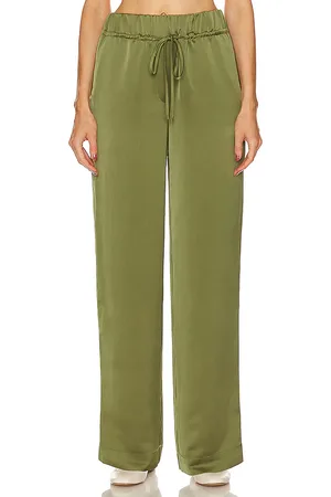 Song of Style Pantalón tevis en color verde oliva talla XL en - Olive. Talla XL (también en XXS).