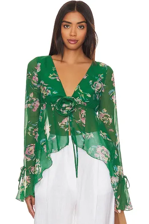 Lovers And Friends X rachel kiernan top en color verde talla M en - Green. Talla M (también en S, XS).
