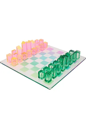Sunnylife Juego ombre lucite chess & checkers en color multi talla all en - Multi. Talla all.