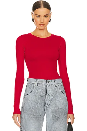AFRM Body carson en color rojo talla 1X en - Red. Talla 1X (también en 2X, 3X, XL, XS).
