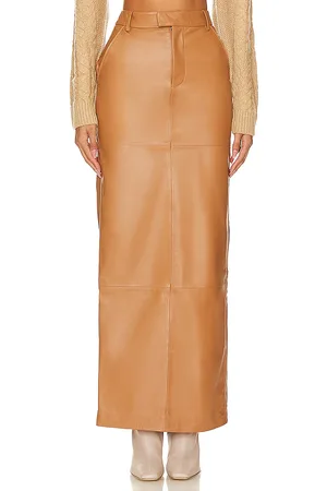 Camila Coelho Falda luana en color marrón talla S en - Brown. Talla S (también en XS).