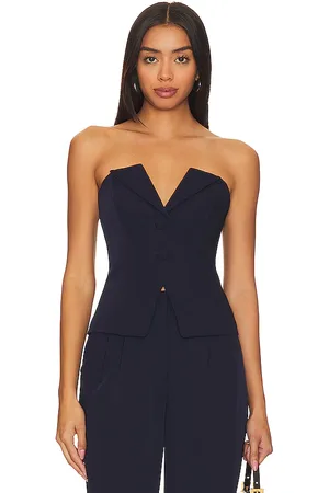 Lovers And Friends Colette top en color talla M en - Navy. Talla M (también en L, S).