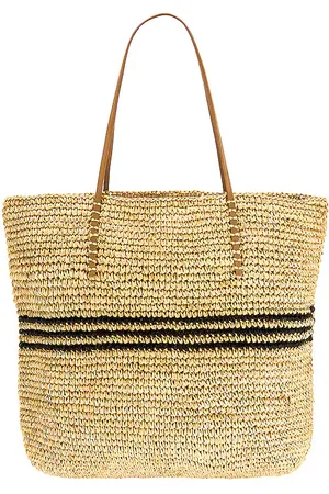 Hat Attack Bolso tote attack luxe stripe tote en en color bronce talla all en - Tan. Talla all.