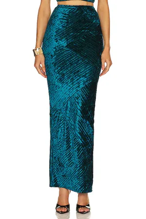 Michael Costello Falda spencer en color talla L en - Teal. Talla L (también en XS, XXS).