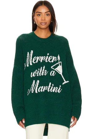 Show Me Your Mumu Suéter clásico con cuello redondo en color verde talla L en - Green. Talla L (también en M, S, XL