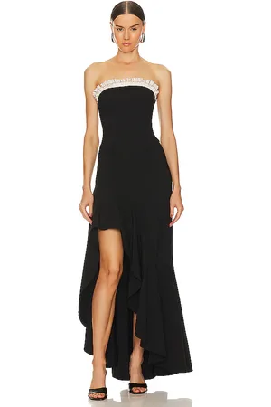 LPA Vestido largo giovanna en color talla M en - Black. Talla M (también en S, XS).