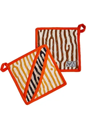 Dusen Dusen Agarraderas potholders en color orange,navy talla all en - Orange,Navy. Talla all.