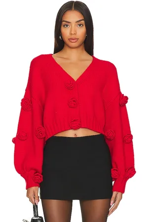 For Love & Lemons Cárdigan scarlett en color talla M en - Red. Talla M (también en S, XL, XS).