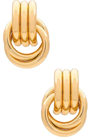 Heaven Mayhem Pendiente mini knot en color oro metálico talla all en - Metallic Gold. Talla all.