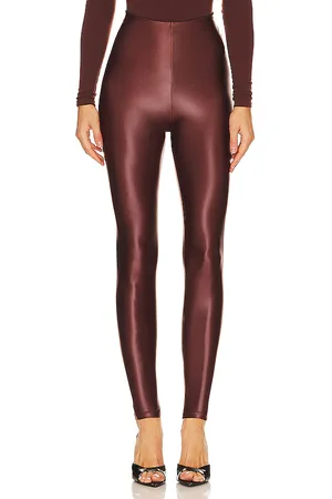 Commando Legging metalizado mate en color rojo ladrillo talla L en - Brick. Talla L (también en S, XS).