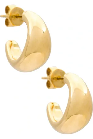 EF Collection Pendientes jumbo dome en color oro metálico talla all en - Metallic Gold. Talla all.