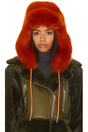 Adrienne Landau Sombrero de cazador de zorro falso en color burnt orange talla all en - Burnt Orange. Talla all.