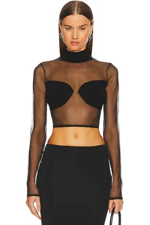 Michael Costello X revolve leilani top en color talla L en - Black. Talla L (también en M, XL).