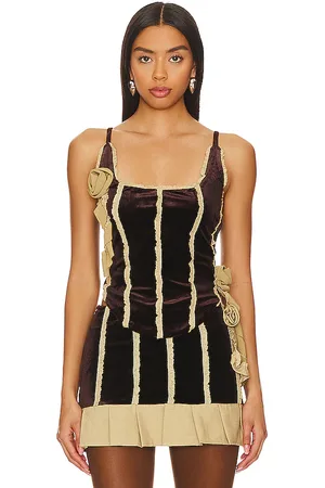 Zemeta Corsé rose drop en color chocolate talla M en - Chocolate. Talla M (también en S, XS).