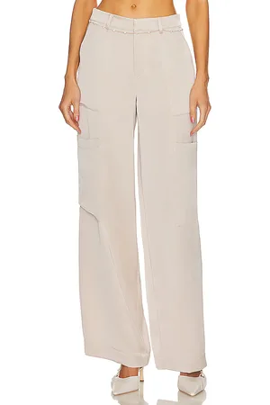 Song of Style Pantalón con trabillas ayah en color neutral talla S en - Neutral. Talla S (también en XL, XXS).
