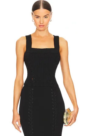 Simkhai Top anudado nelly en color talla L en - Black. Talla L (también en M).