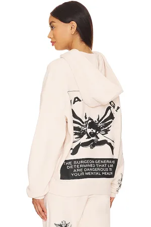 Boys Lie Sudadera up en smoke en color crema talla M/L en - Cream. Talla M/L (también en XS/S).