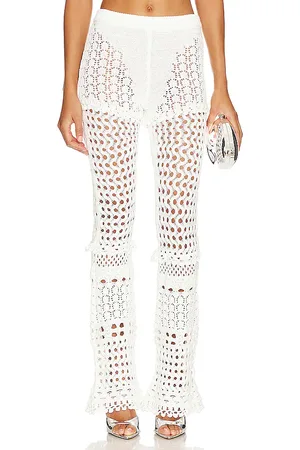 Retrofete Pantalón kyla en color blanco talla L en - White. Talla L (también en XL).