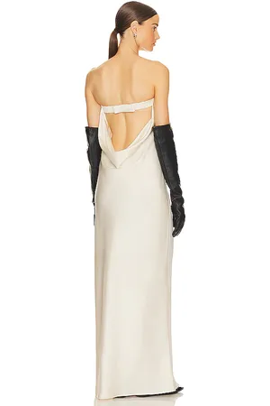 Helsa Vestido lisette column maxi en color talla M en - . Talla M (también en L, XL).