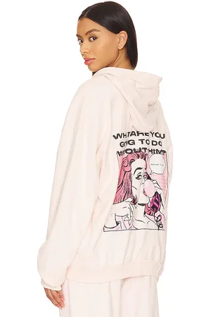 Boys Lie Sudadera con cremallera what are you going to do without him en color rubor talla M/L en - Blush. Talla M/L (también en XS/S)