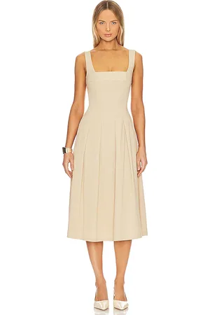 WeWoreWhat Vestido midi plisado con corsé en color talla 0 en - . Talla 0 (también en 00, 14).